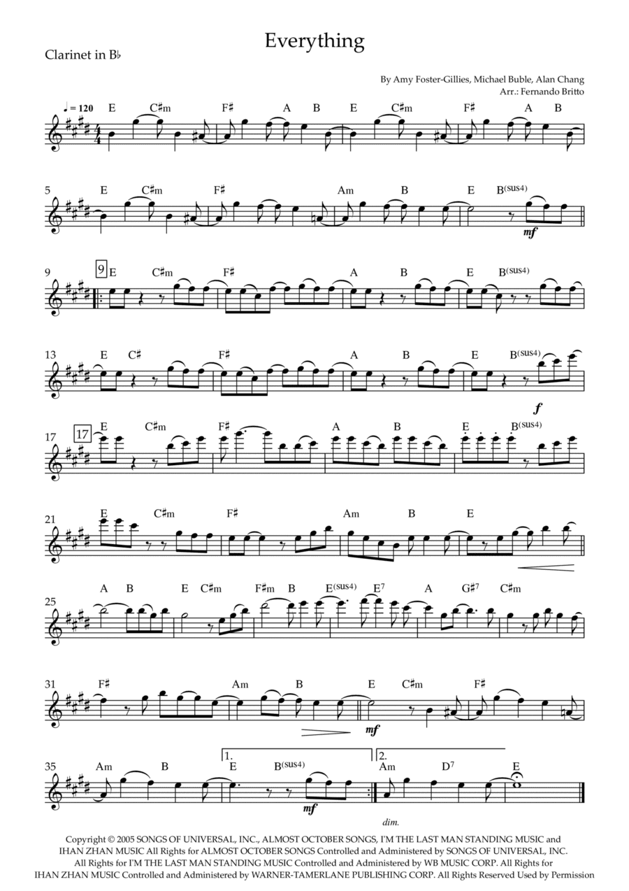 Everything (arr. Fernando Britto)