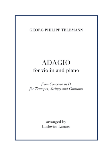 Telemann Adagio D Major - EASY violin (arr. Ludovica Lanaro)