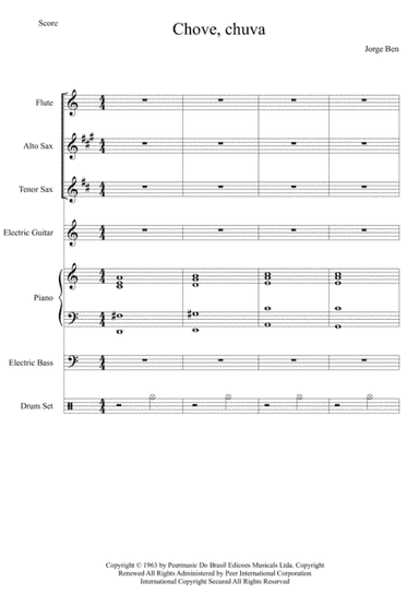 The Constant Rain (chove Chuva) (arr. Anderson Quevedo)