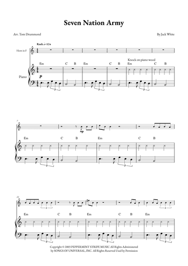 Seven Nation Army (arr. Tom Drummond)