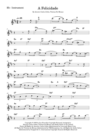 A Felicidade (arr. Fabio Eduardo de Oliveira)