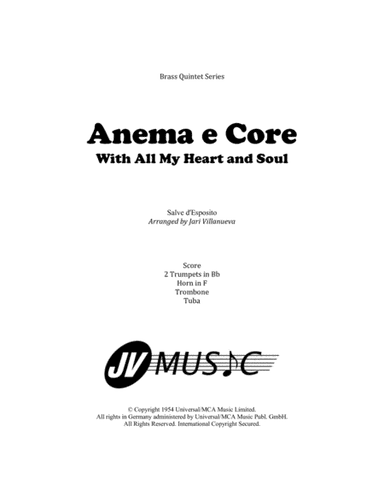 Anema E Core (with All My Heart And Soul) (arr. Jari Villanueva)