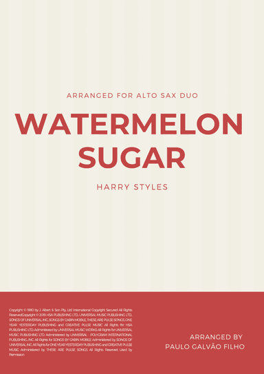 Watermelon Sugar (arr. Paulo Galvão Filho)