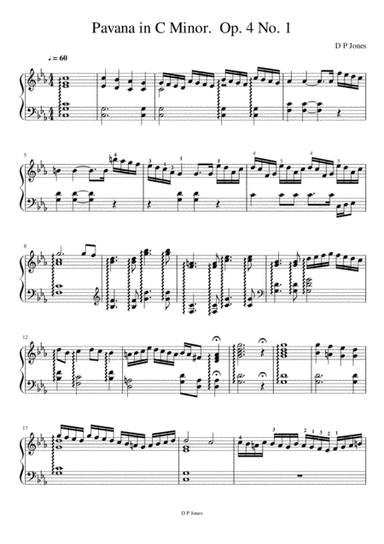 Pavana In C Minor (Op.4 No.1)