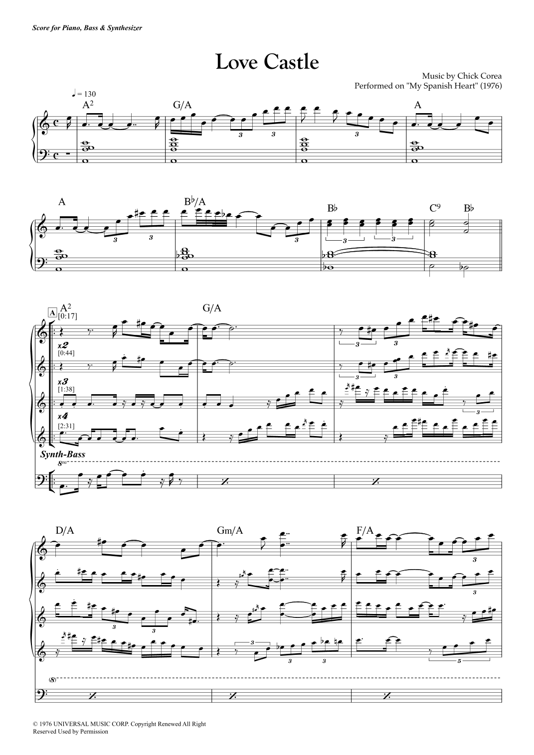 Love Castle (arr. Popnroll 1976)