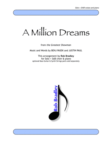 A Million Dreams (arr. Rob Bradley)