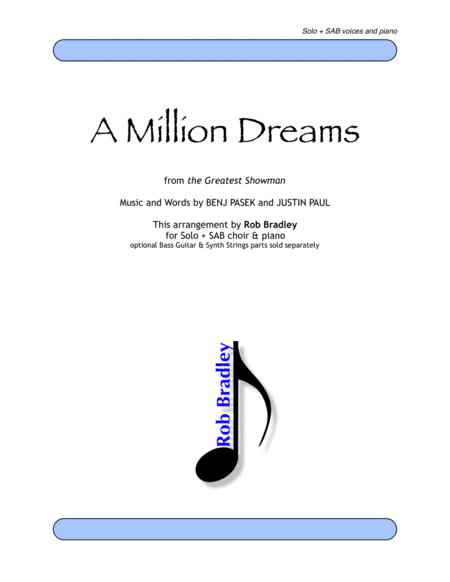 A Million Dreams (arr. Rob Bradley)