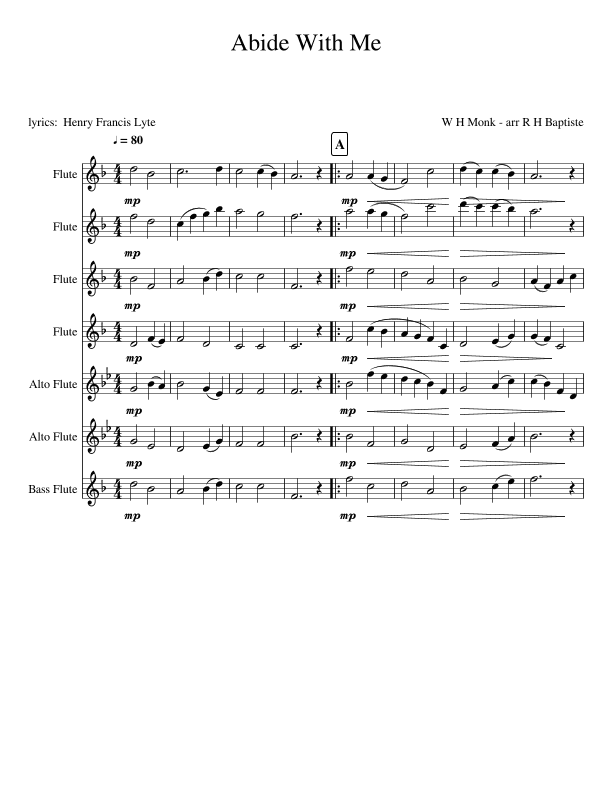 Abide With Me (arr. R H Baptiste)