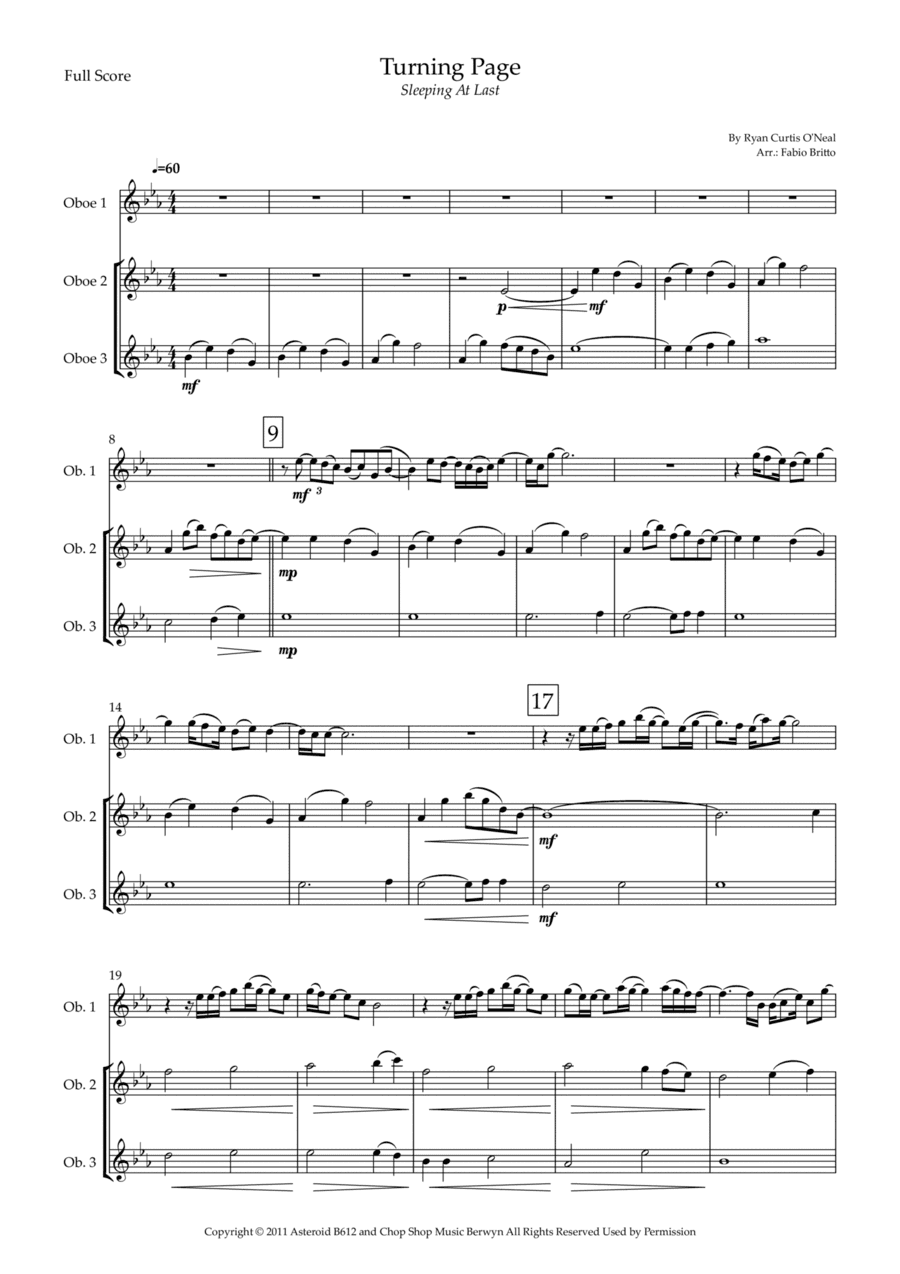 Turning Page (arr. Fabio Britto)