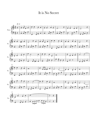 It Is No Secret (what God Can Do) (arr. S McLoughlin)