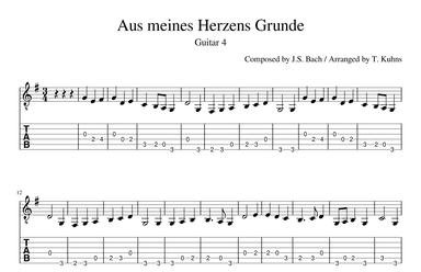 Aus meines Herzens Grunde (arr. Terry Kuhns)