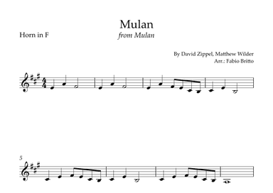 Honor To Us All (arr. Fabio Britto)