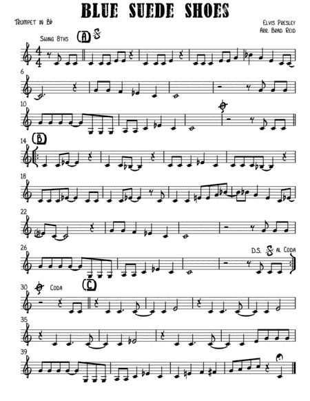 Blue Suede Shoes (arr. Brad Reid)