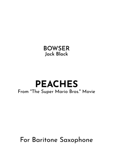 Peaches (arr. Jireh J.)