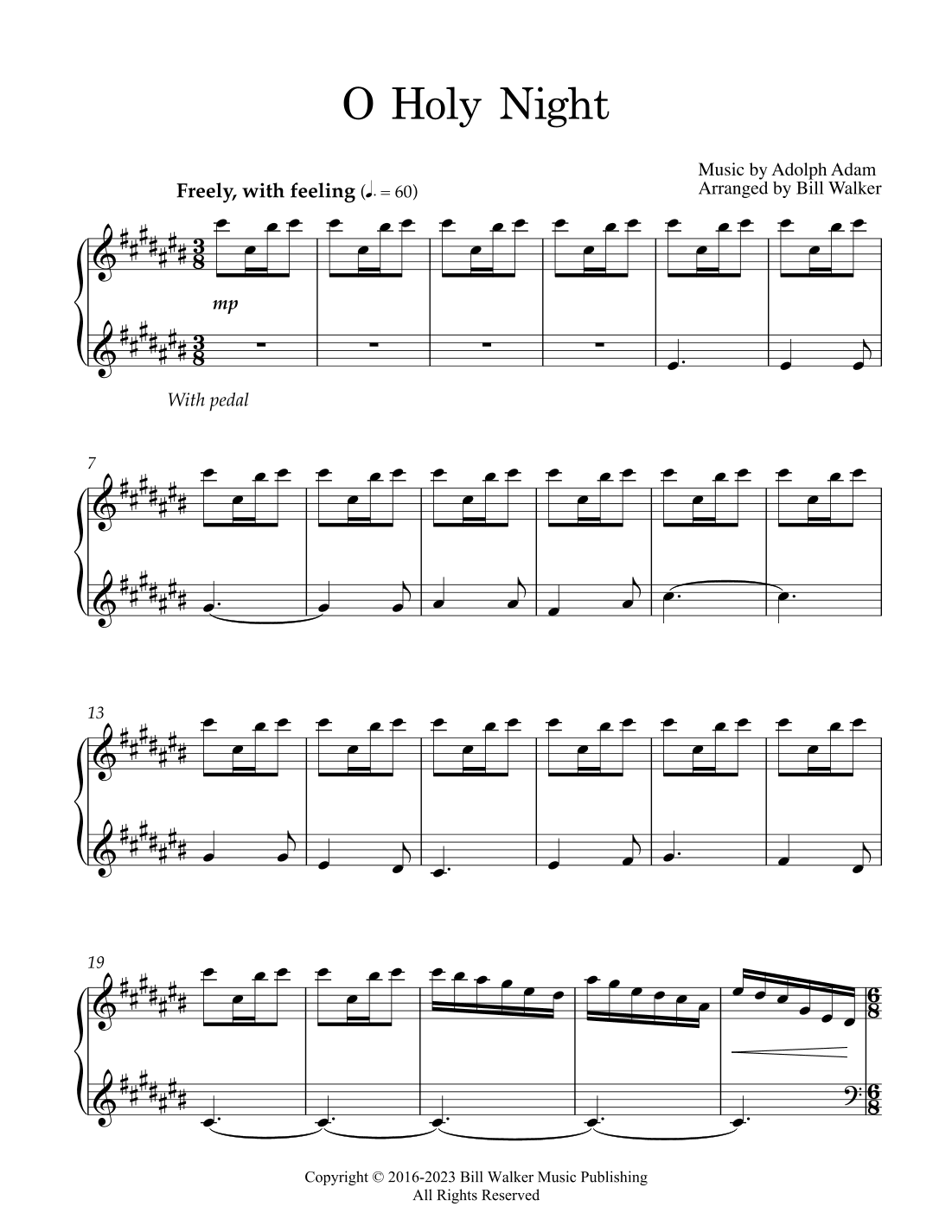 O Holy Night (arr. Bill Walker)