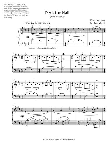 Deck the Hall (arr. Ryan Marvel)