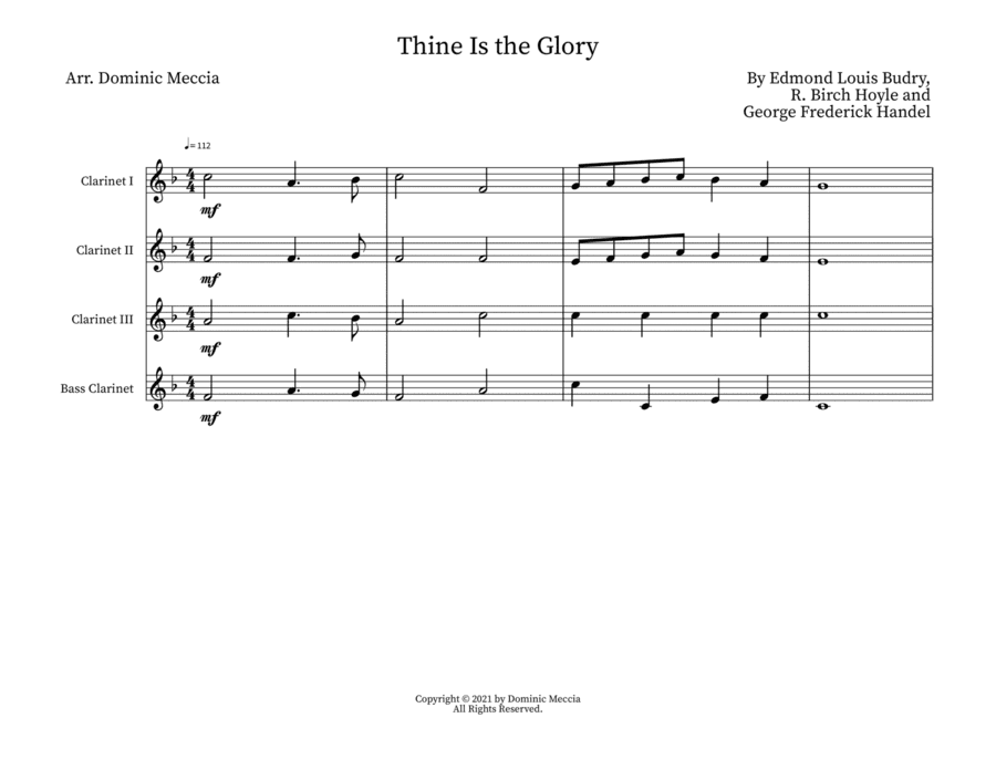 Thine Is the Glory (arr. Dominic Meccia)