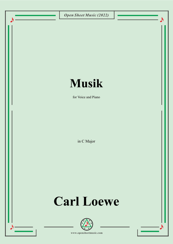 Loewe-Musik,in C Major,for Voice and Piano (arr. OSM Press)