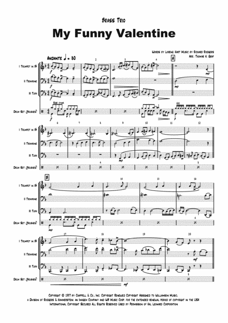 My Funny Valentine (arr. Thomas H. Graf)
