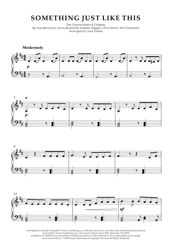 Something Just Like This (arr. Luíza Freitas)