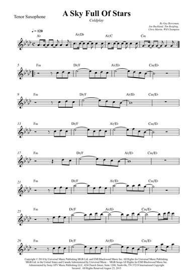 A Sky Full Of Stars (arr. Wesley S. SIlva)