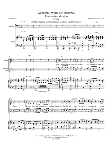 The Wonderful World of Christmas (Alternate Version for Gay Men's Chorus)