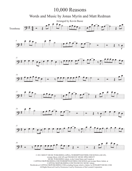 10,000 Reasons (Bless The Lord) (arr. Kevin Busse)