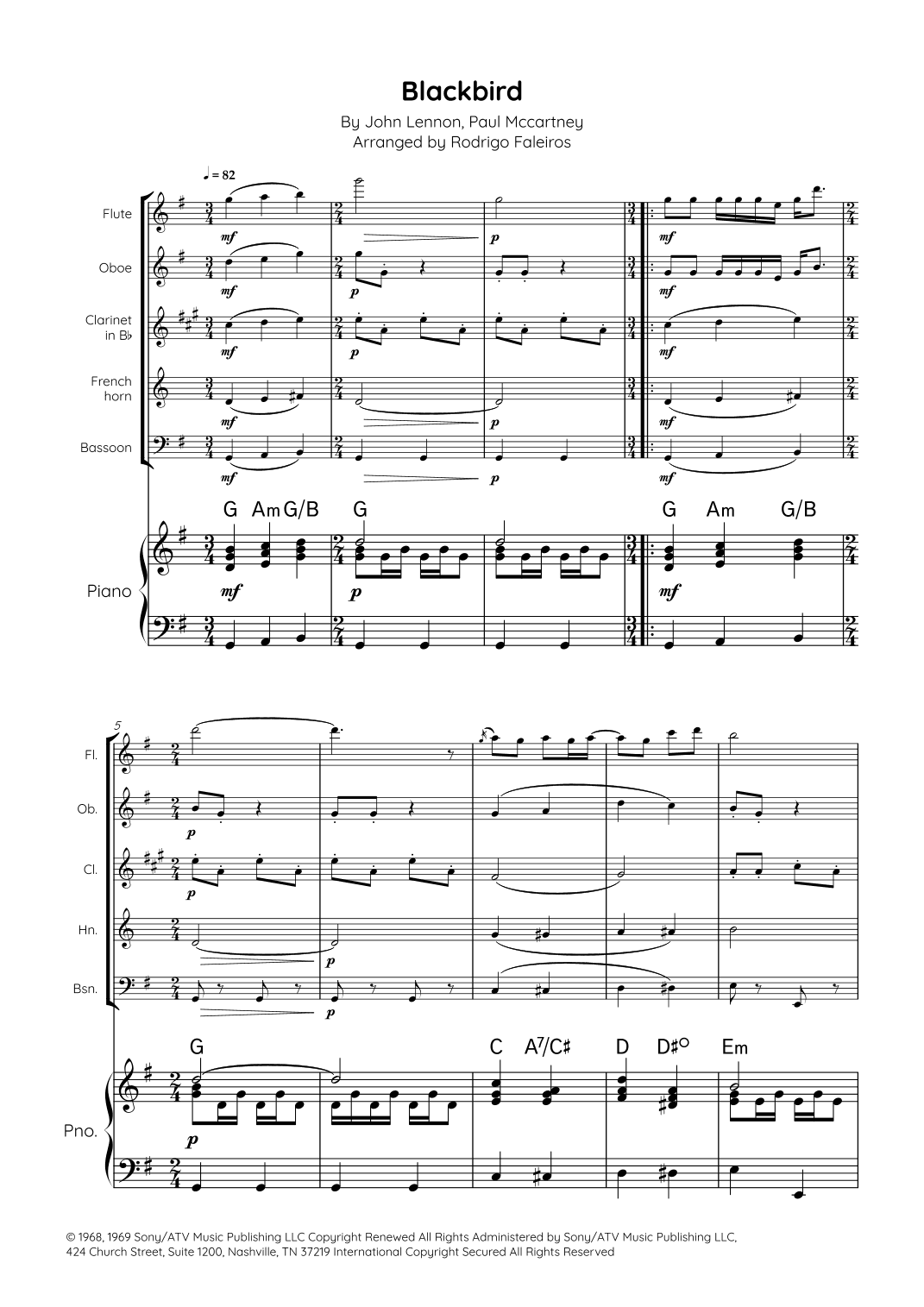 Blackbird (arr. Rodrigo Faleiros)
