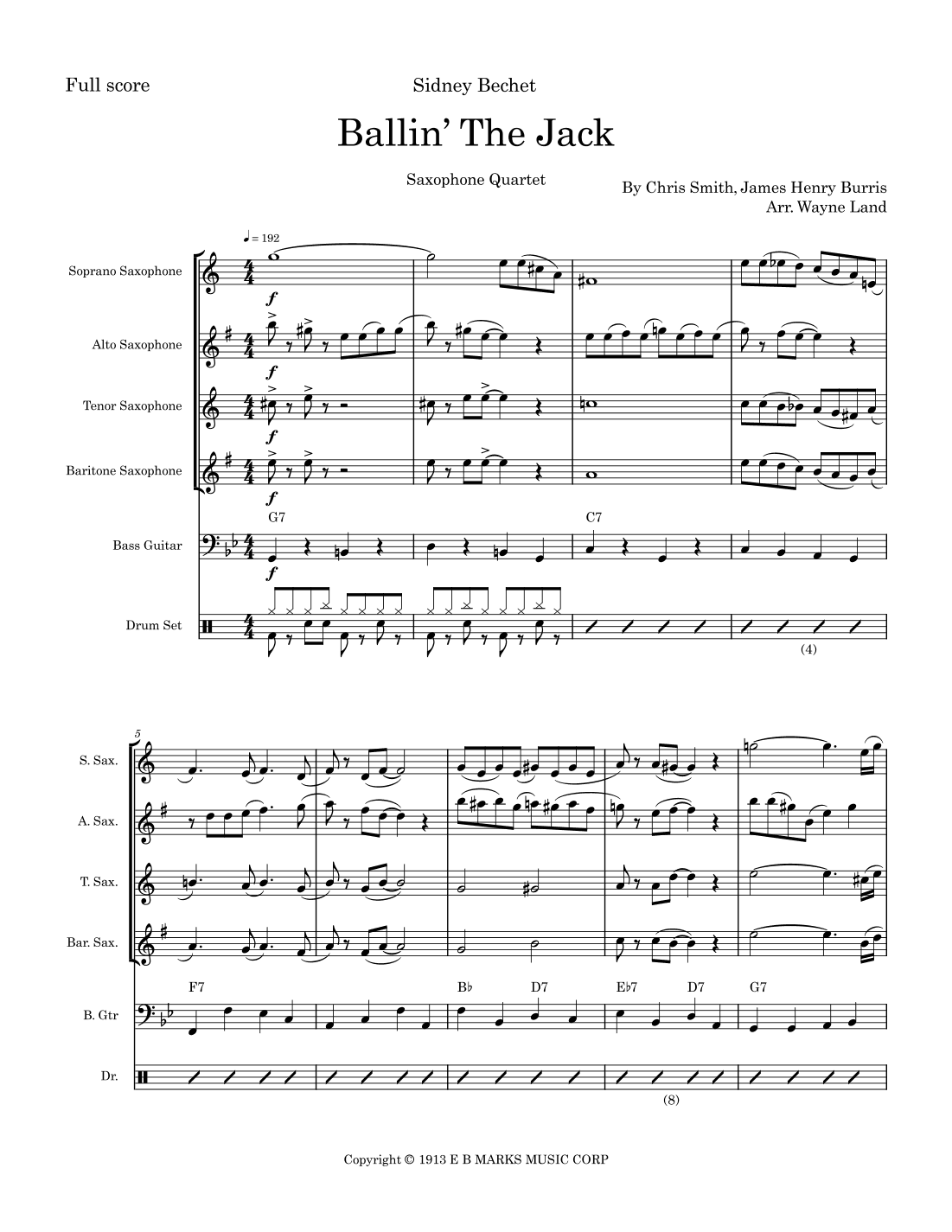 Ballin' The Jack (arr. Wayne Land)