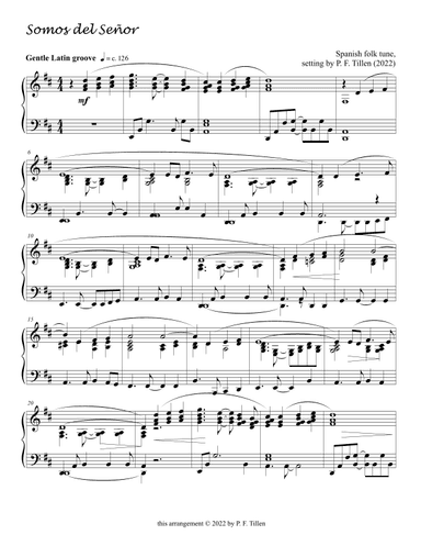 Somos del Señor (arr. P. F. Tillen)