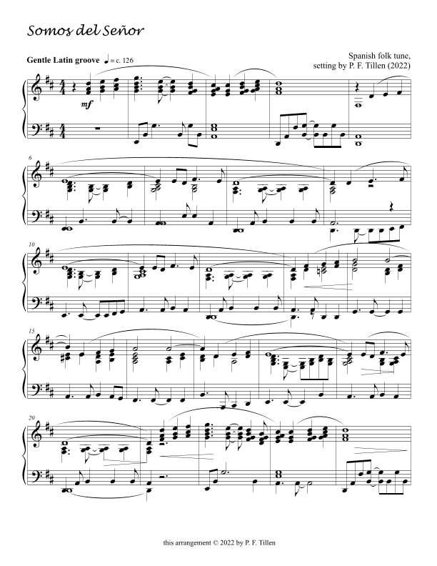 Somos del Señor (arr. P. F. Tillen)