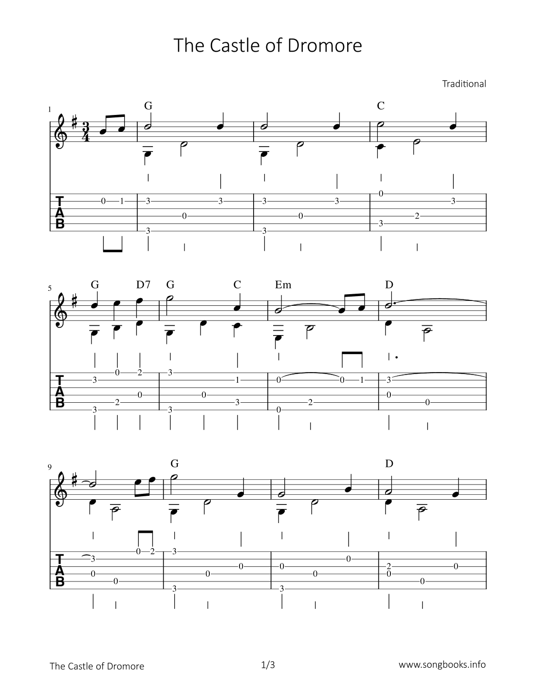 The Castle of Dromore (arr. Bettina Schipp)