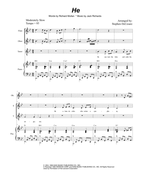 He (arr. Stephen DeCesare)