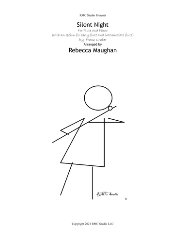 Silent Night for Late Intermediate Flute and Piano (arr. Rebecca Maughan)