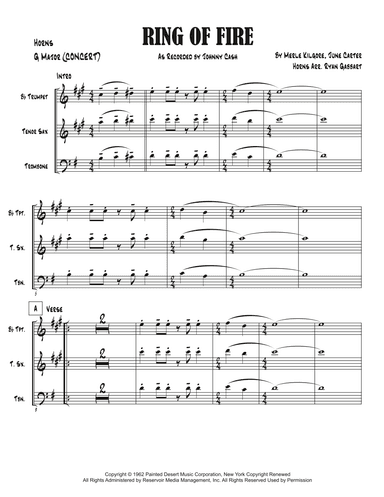 Ring Of Fire (arr. Ryan Gabbart)