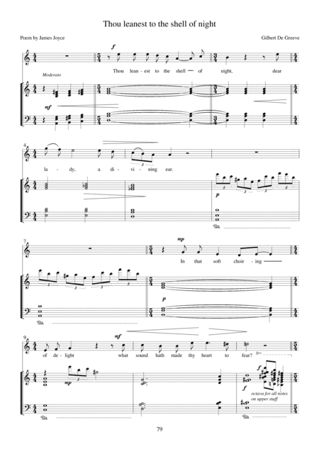 26. Thou Leanest to the Shell of Night - 36 Songs on Poems by James Joyce