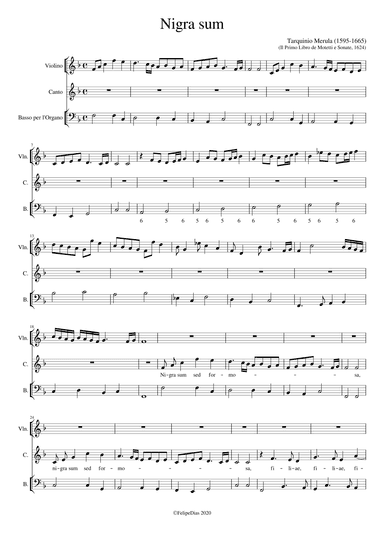 Nigra sum (arr. Early Music Scores)