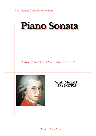 Mozart-Piano Sonata No.12 in F major, K.332 (arr. MPS)
