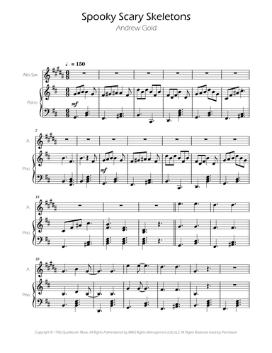Spooky Scary Skeletons (arr. Ygor Nunes)