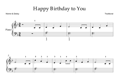 Happy Birthday To You (arr. Warren & Debby)