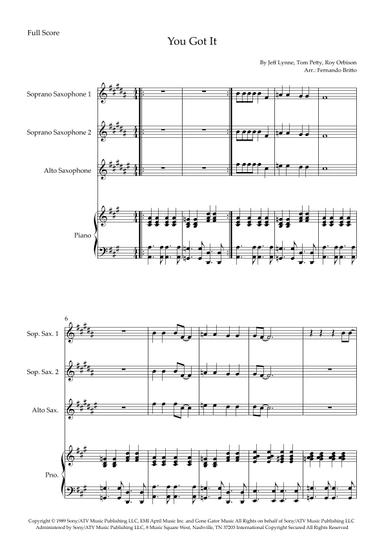 You Got It (arr. Fernando Britto)