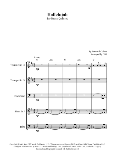 Hallelujah (arr. GDJ)