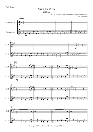 Viva La Vida (arr. Fabio Britto)