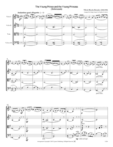 The Young Prince and the Young Princess from Sheherazade (arr. Stephen Levintow)