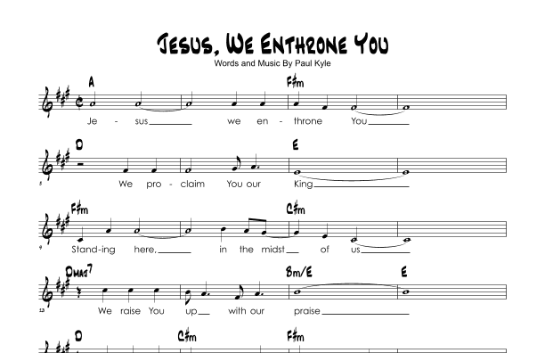 Jesus We Enthrone You (arr. Brian Kim)