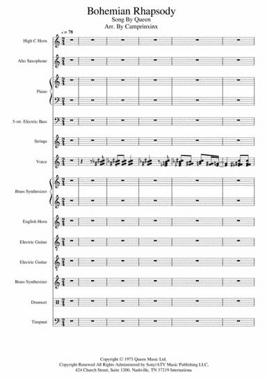 Bohemian Rhapsody (arr. camprinxinx)