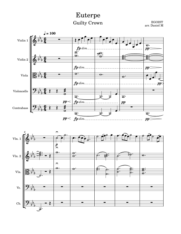 Euterpe (arr. Daniel M)
