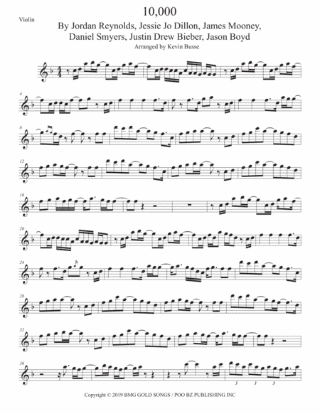 10,000 Hours (arr. Kevin Busse)