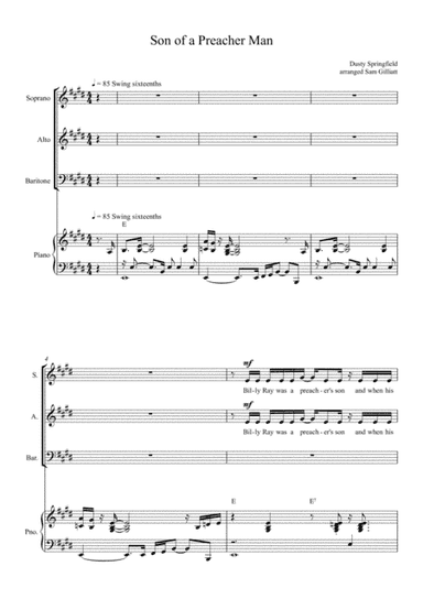 Son-of-a-preacher Man (arr. Sam Gilliatt)