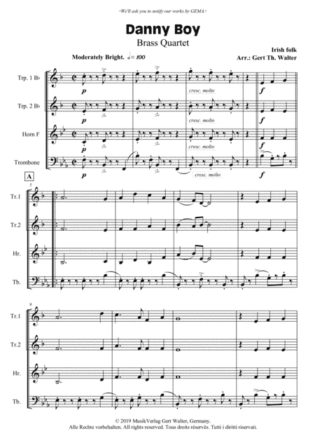 Danny Boy (arr. Gert Th. Walter)